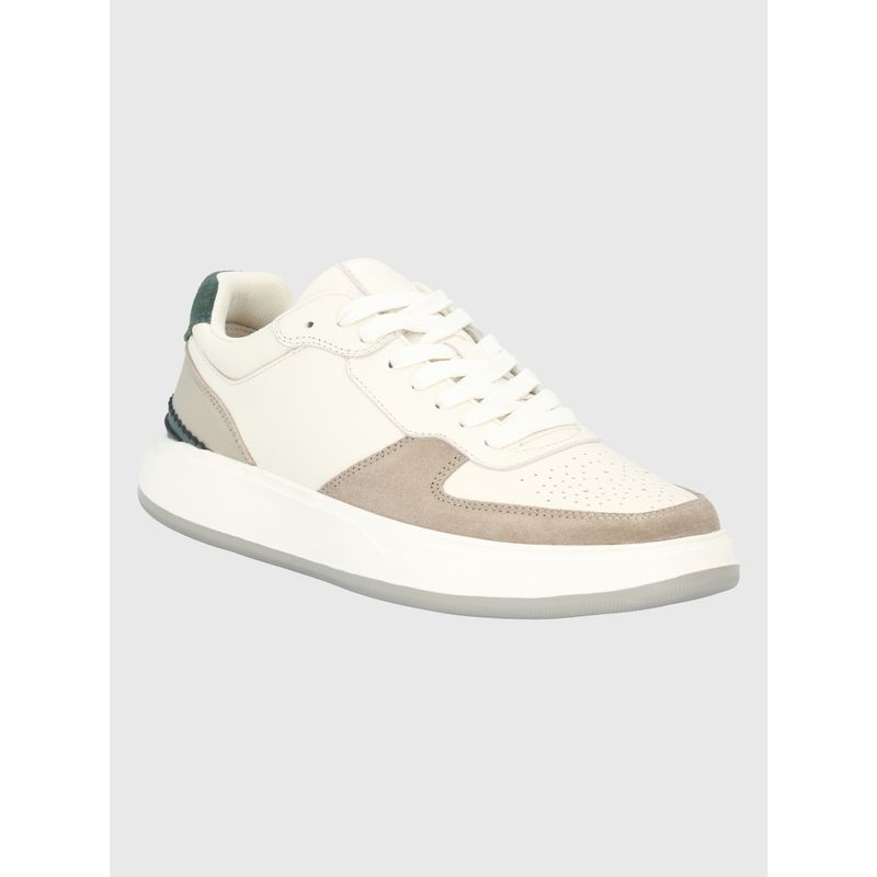 HUSH PUPPIES - Zapatilla Cuero Blanco Hombre Mozze HUSH PUPPIES