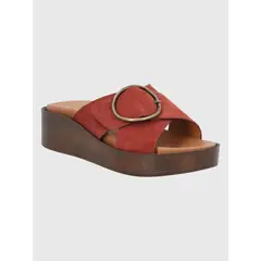 HUSH PUPPIES - Sandalia Cuero Café Claro Mujer Gise