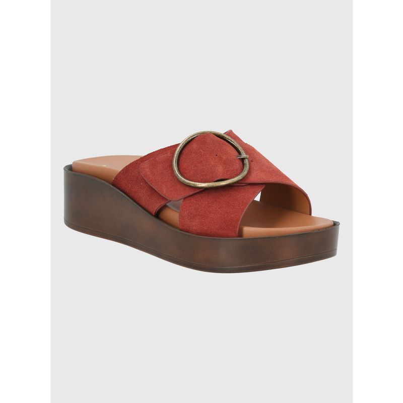 HUSH PUPPIES - Sandalia Cuero Café Claro Mujer Gise HUSH PUPPIES