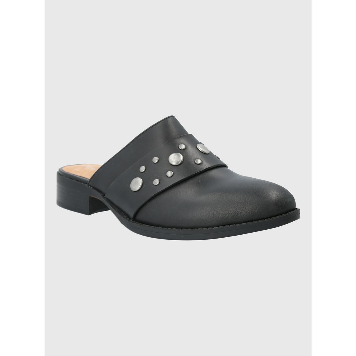 HUSH PUPPIES - Zapato Cuero Negro Mujer Lancaster HUSH PUPPIES