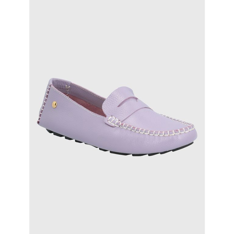 Mocasín Cuero Lila Mujer Domaso