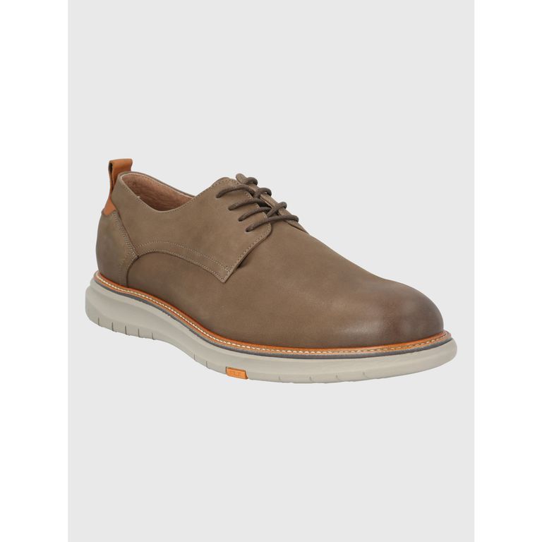 Zapato Cuero Taupe Hombre Rustic
