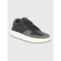 HUSH PUPPIES - Zapatilla Cuero Negro Hombre Mozze