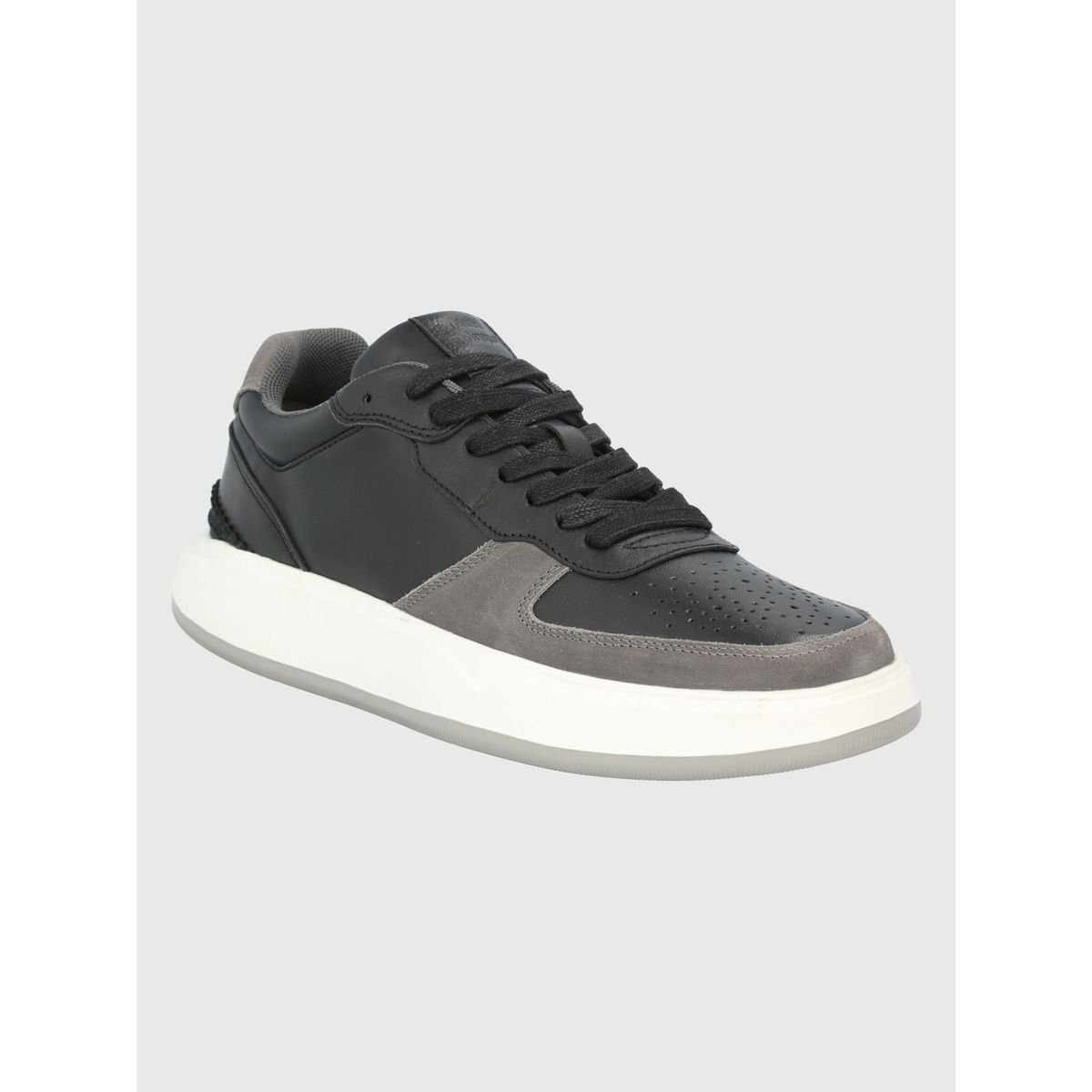 HUSH PUPPIES - Zapatilla Cuero Negro Hombre Mozze HUSH PUPPIES