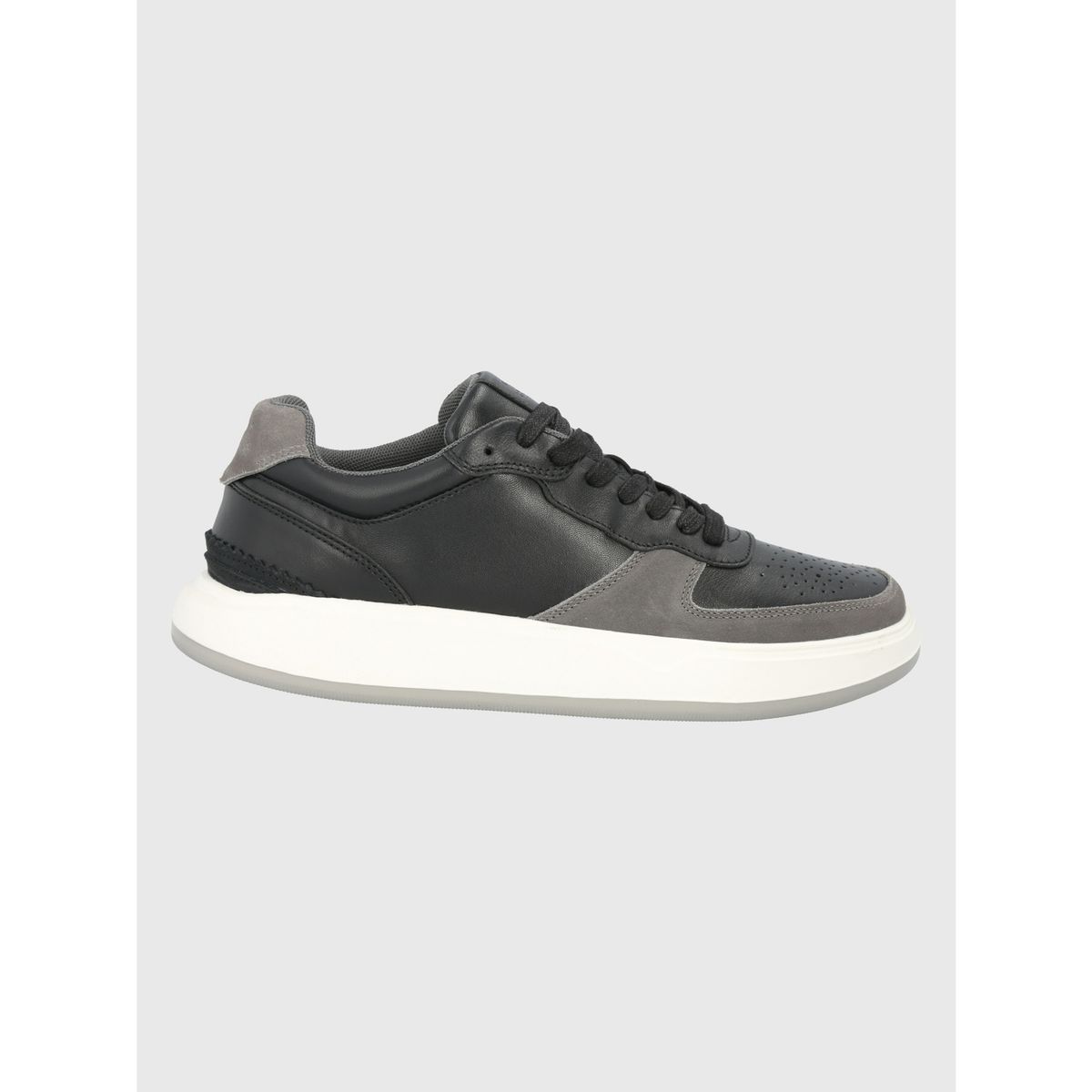 HUSH PUPPIES - Zapatilla Cuero Negro Hombre Mozze HUSH PUPPIES