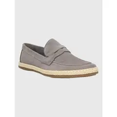 HUSH PUPPIES - Mocasín Cuero Gris Hombre Montella