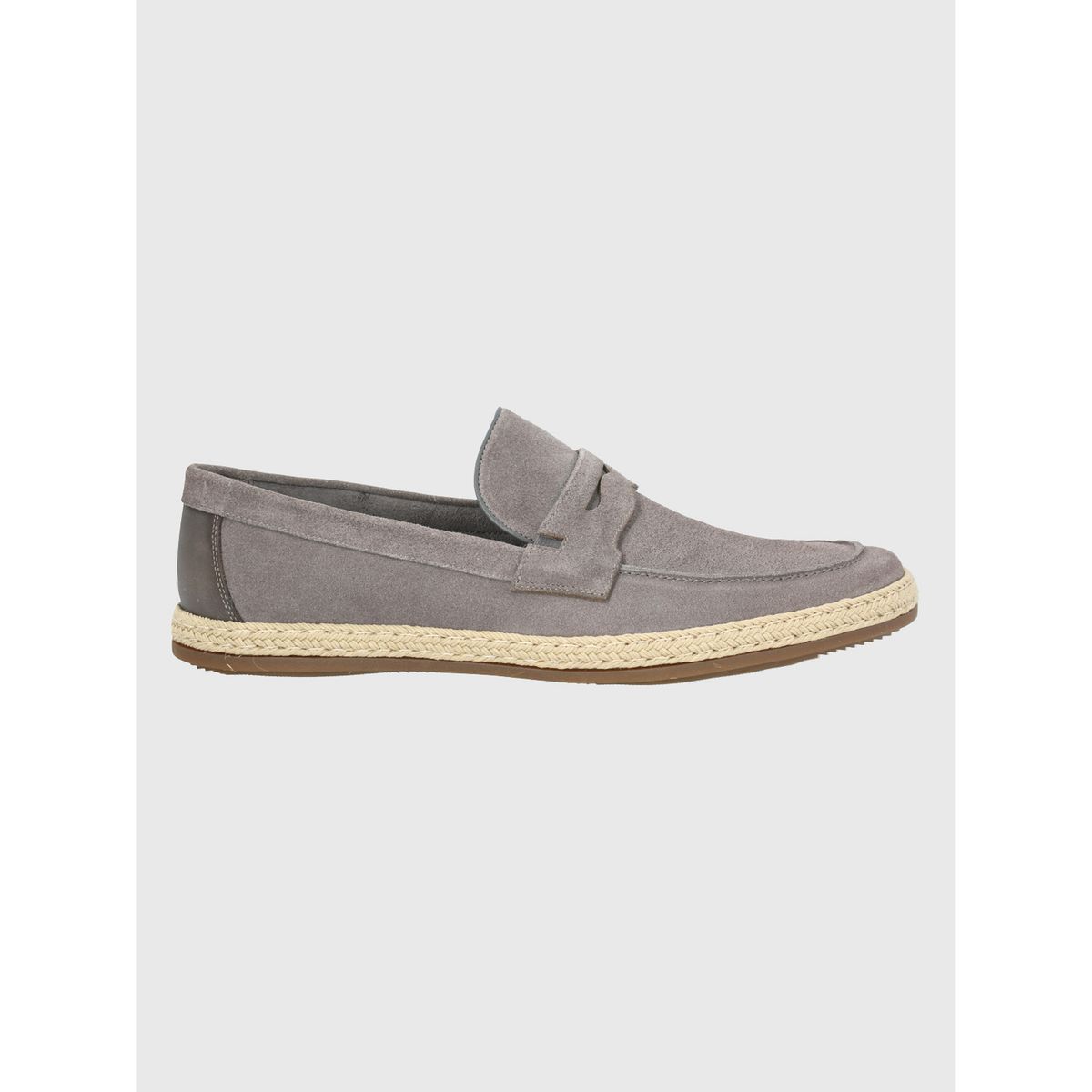 HUSH PUPPIES - Mocasín Cuero Gris Hombre Montella HUSH PUPPIES