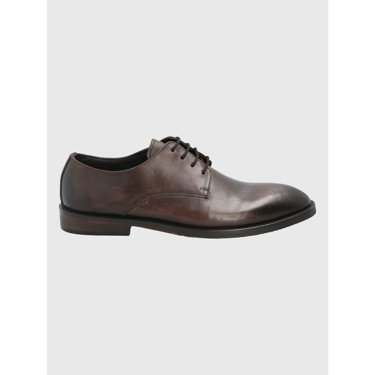Zapato Cuero Café Oscuro Hombre Anola