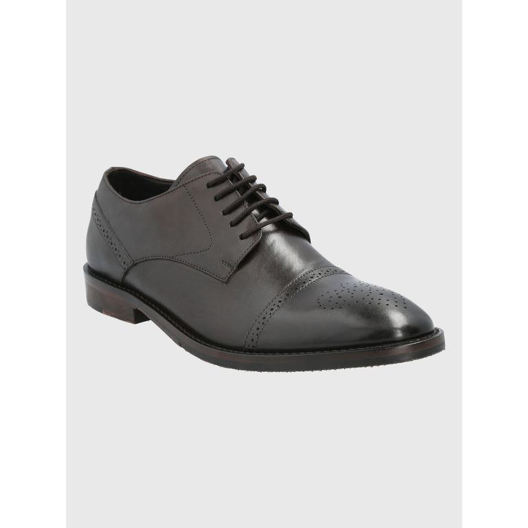 Zapato Cuero Café Oscuro Hombre Kenton