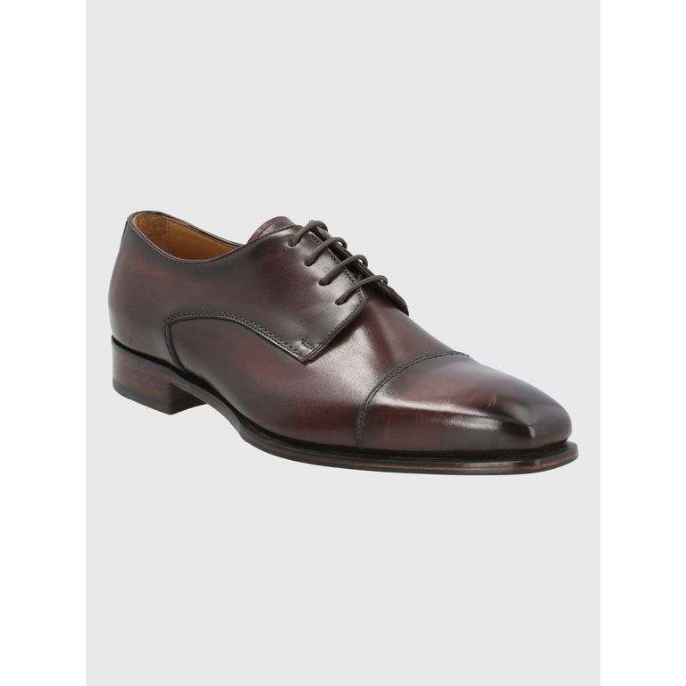 Zapato Cuero Café Oscuro Hombre Fiano