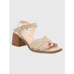 HUSH PUPPIES - Sandalia Cuero Beige Mujer Pastore