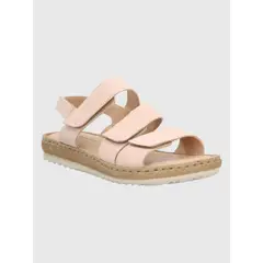 HUSH PUPPIES - Sandalia Cuero Rosa Palido Mujer Apricot