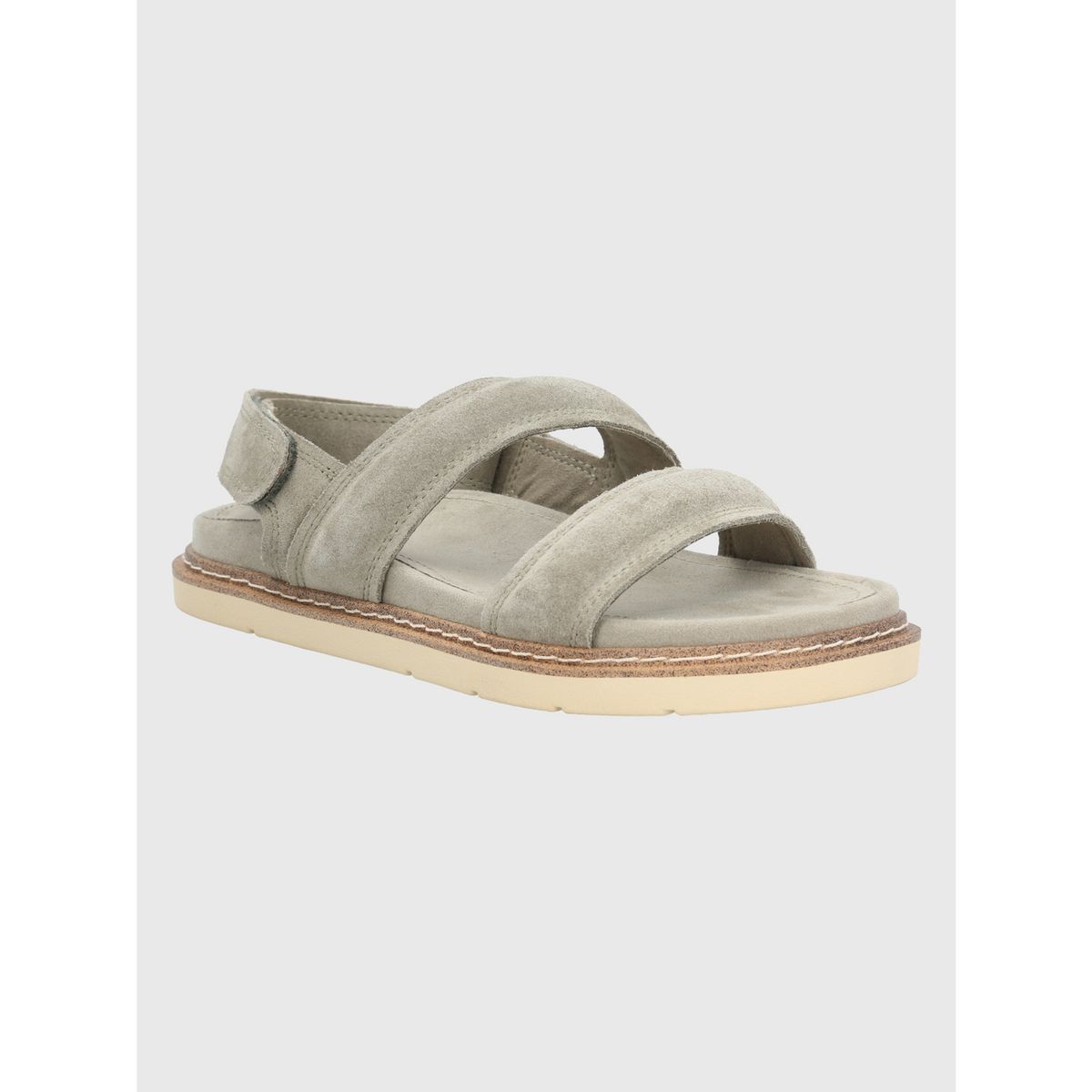 HUSH PUPPIES - Sandalia Cuero Verde Claro Mujer Baden HUSH PUPPIES