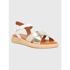 HUSH PUPPIES - Sandalia Dorado Mujer Concetta