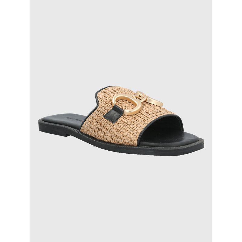HUSH PUPPIES - Sandalia Cuero Negro Mujer Tegglia HUSH PUPPIES