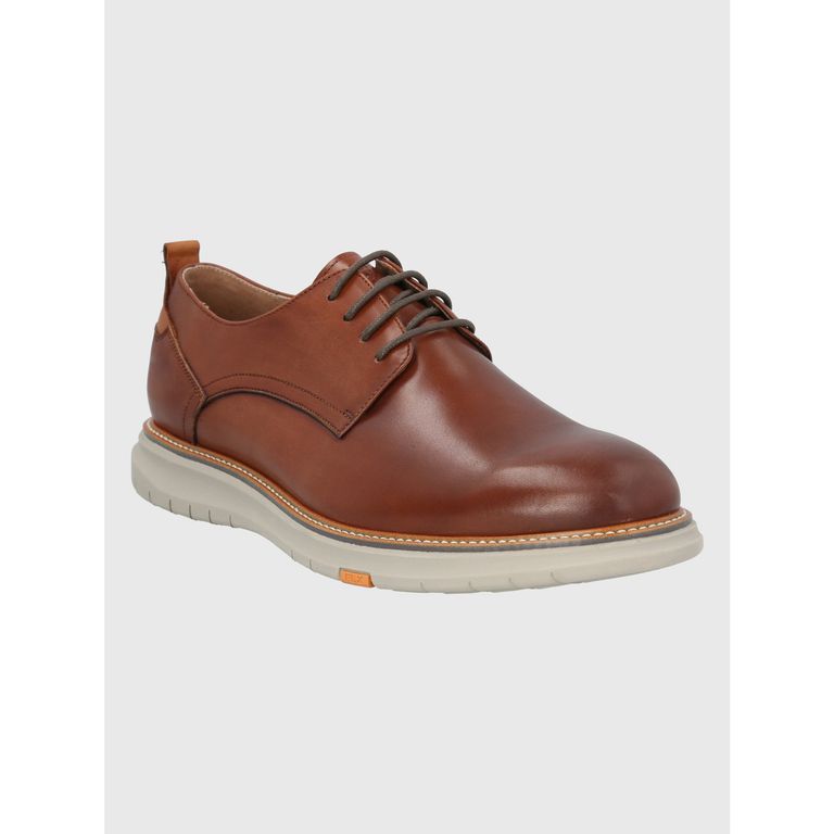 Zapato Cuero Café Hombre Rustic