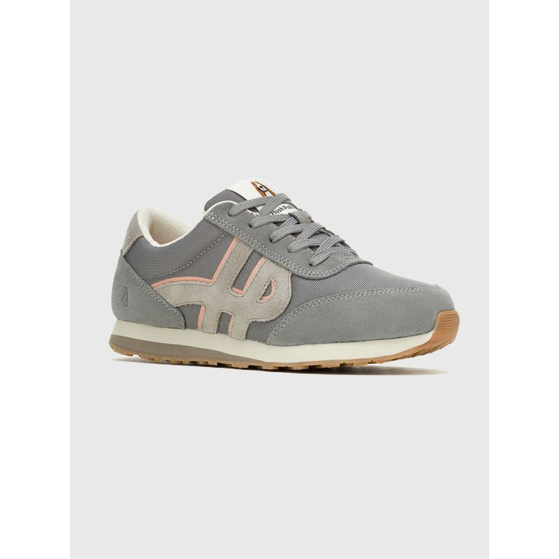 HUSH PUPPIES - Zapatilla Cuero Gris Oscuro Mujer Seventy8 HUSH PUPPIES