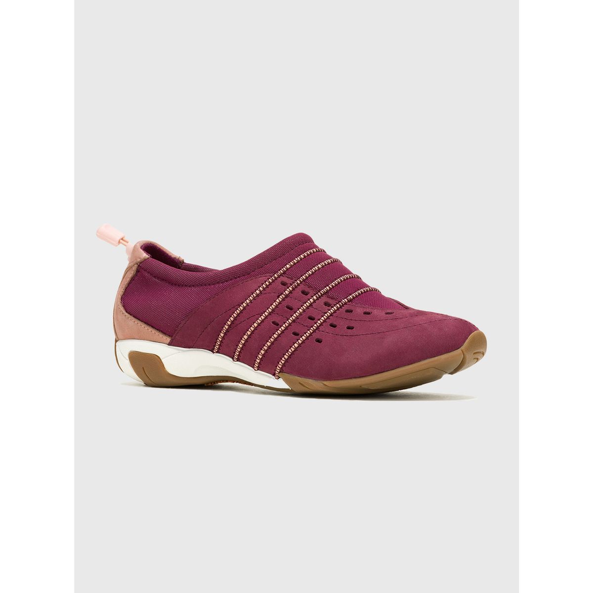 HUSH PUPPIES - Zapatilla Cuero Burdeo Mujer Energize HUSH PUPPIES