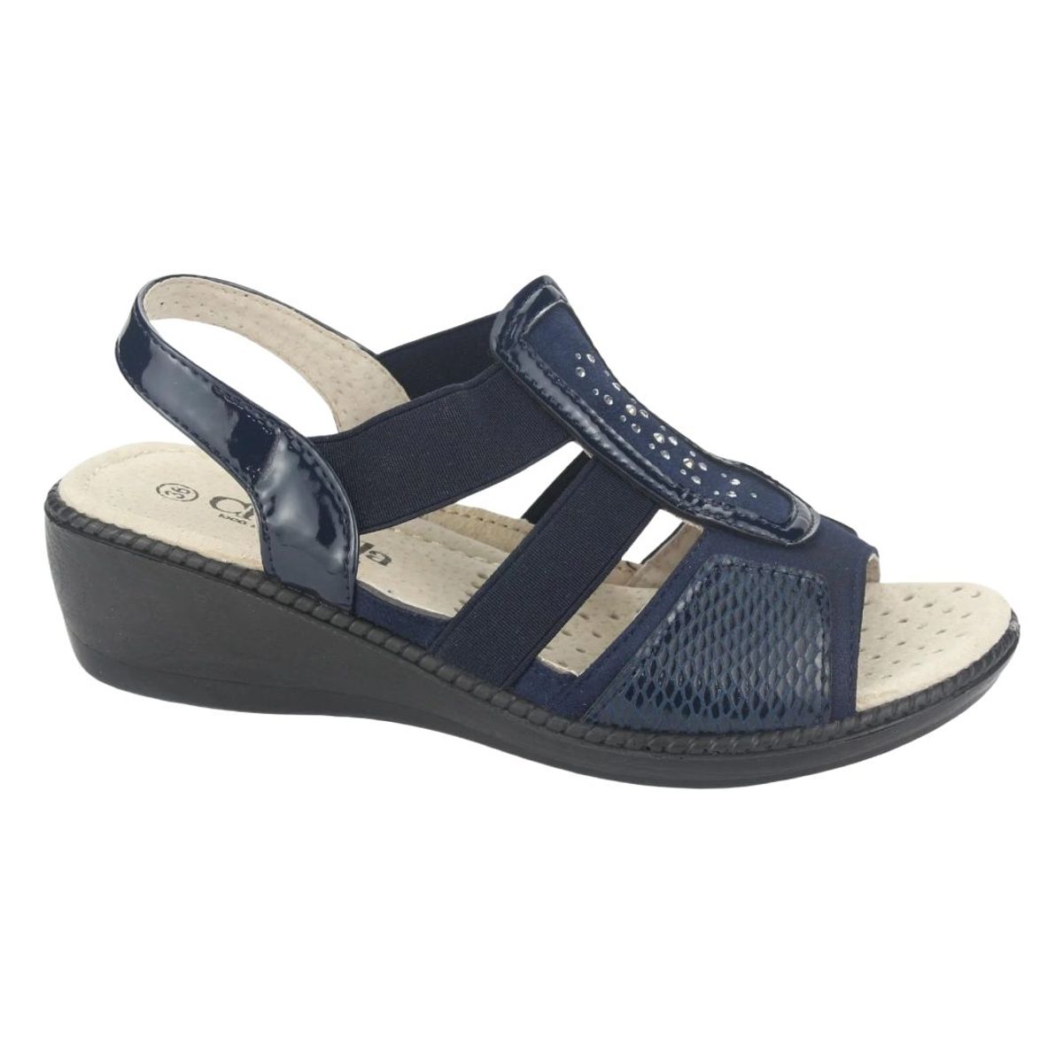 CHALADA - SANDALIA CASUAL CHALADA AZUL MARINO - 7-LUPE-4