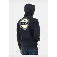 RIP CURL - Poleron FZ Lts Clock Negro Hombre