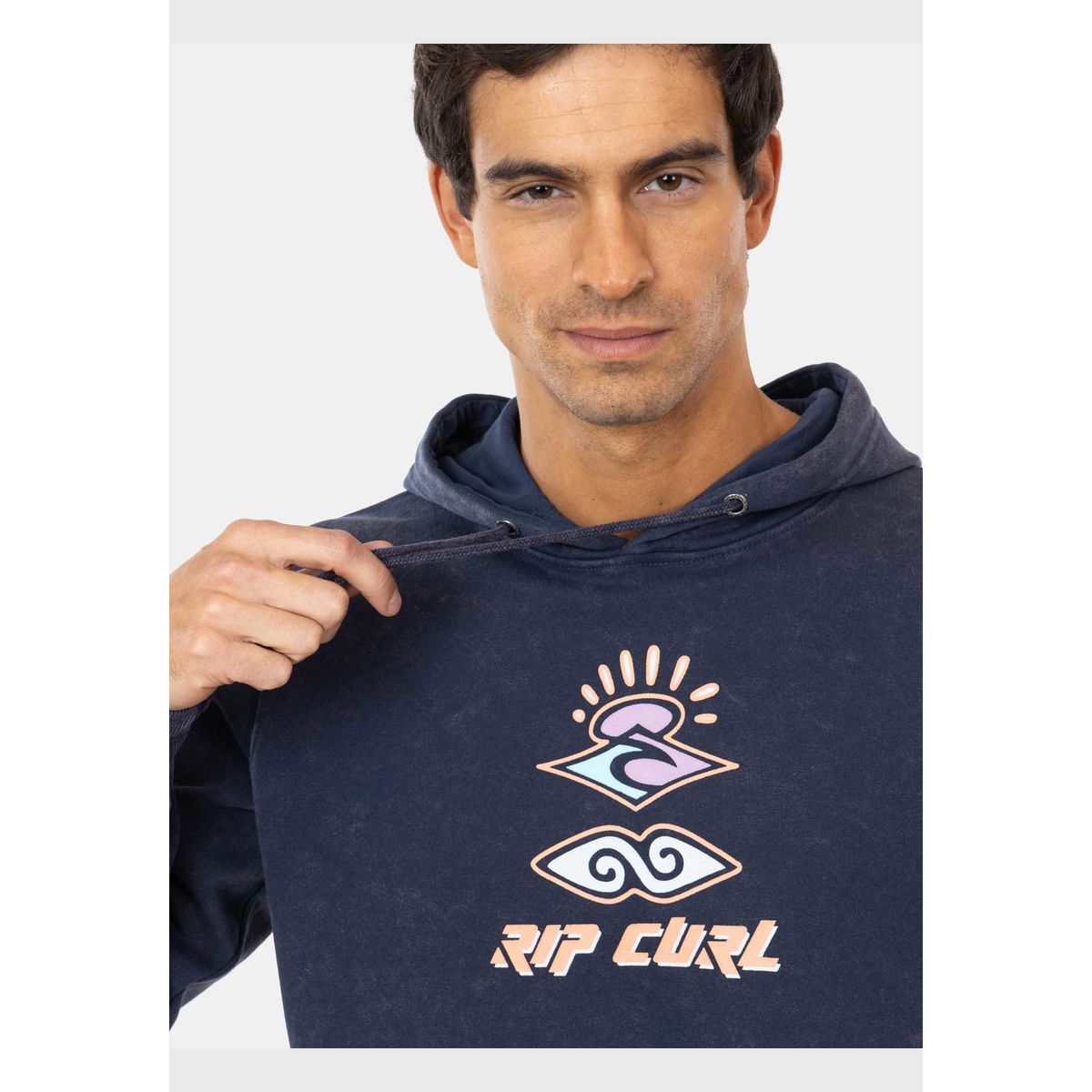 RIP CURL - Poleron Canguro Retro Amare Azul Hombre Rip Curl.
