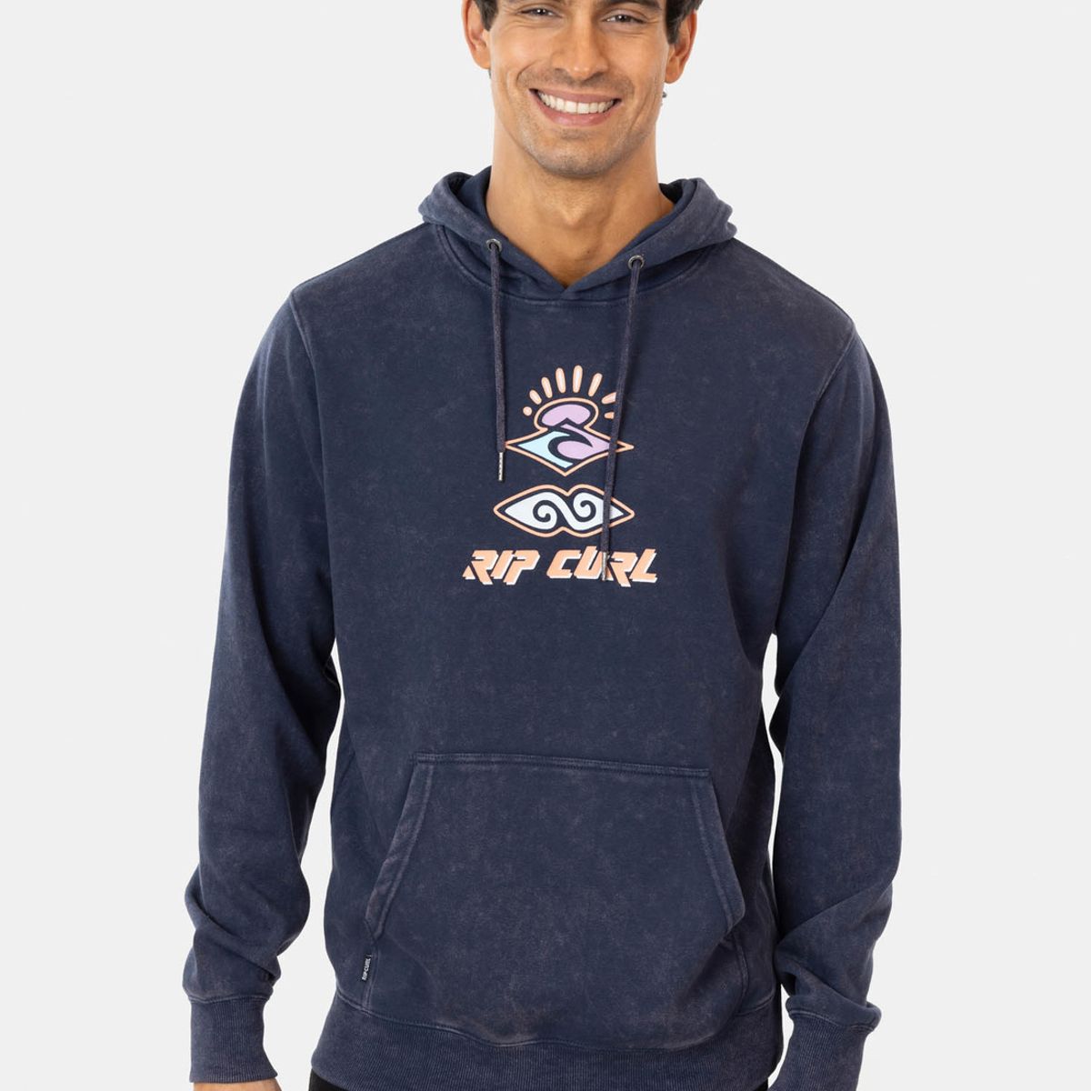 RIP CURL - Poleron Canguro Retro Amare Azul Hombre Rip Curl.