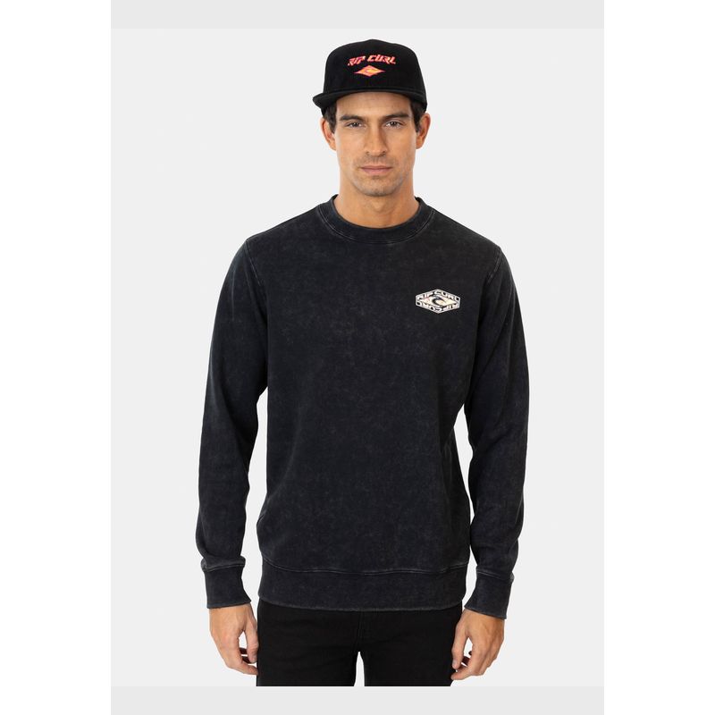 RIP CURL - Poleron CR Surf Revival Negro Hombre Rip Curl