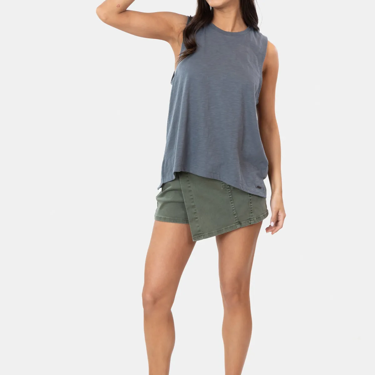 MAUI AND SONS - Polera MC Havre Gris Mujer Maui And Sons