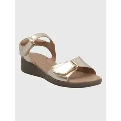 HUSH PUPPIES - Sandalia Cuero Dorado Mujer Andalo