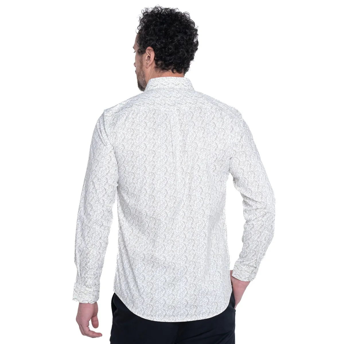 KOTTING - Camisa Sport Estampada Manga Larga Spandex KOTTING