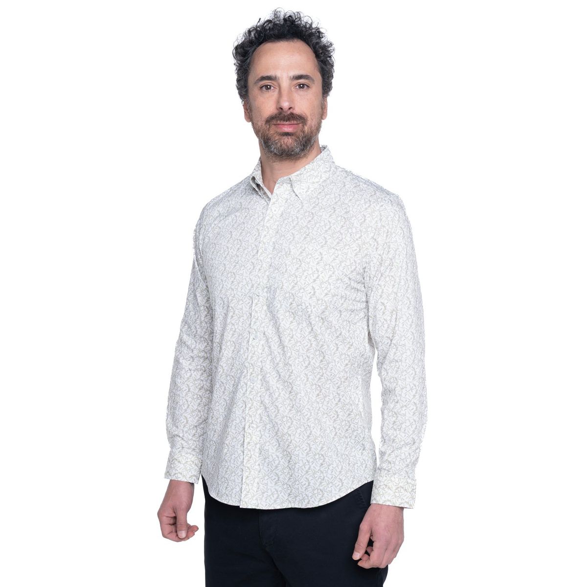 KOTTING - Camisa Sport Estampada Manga Larga Spandex KOTTING