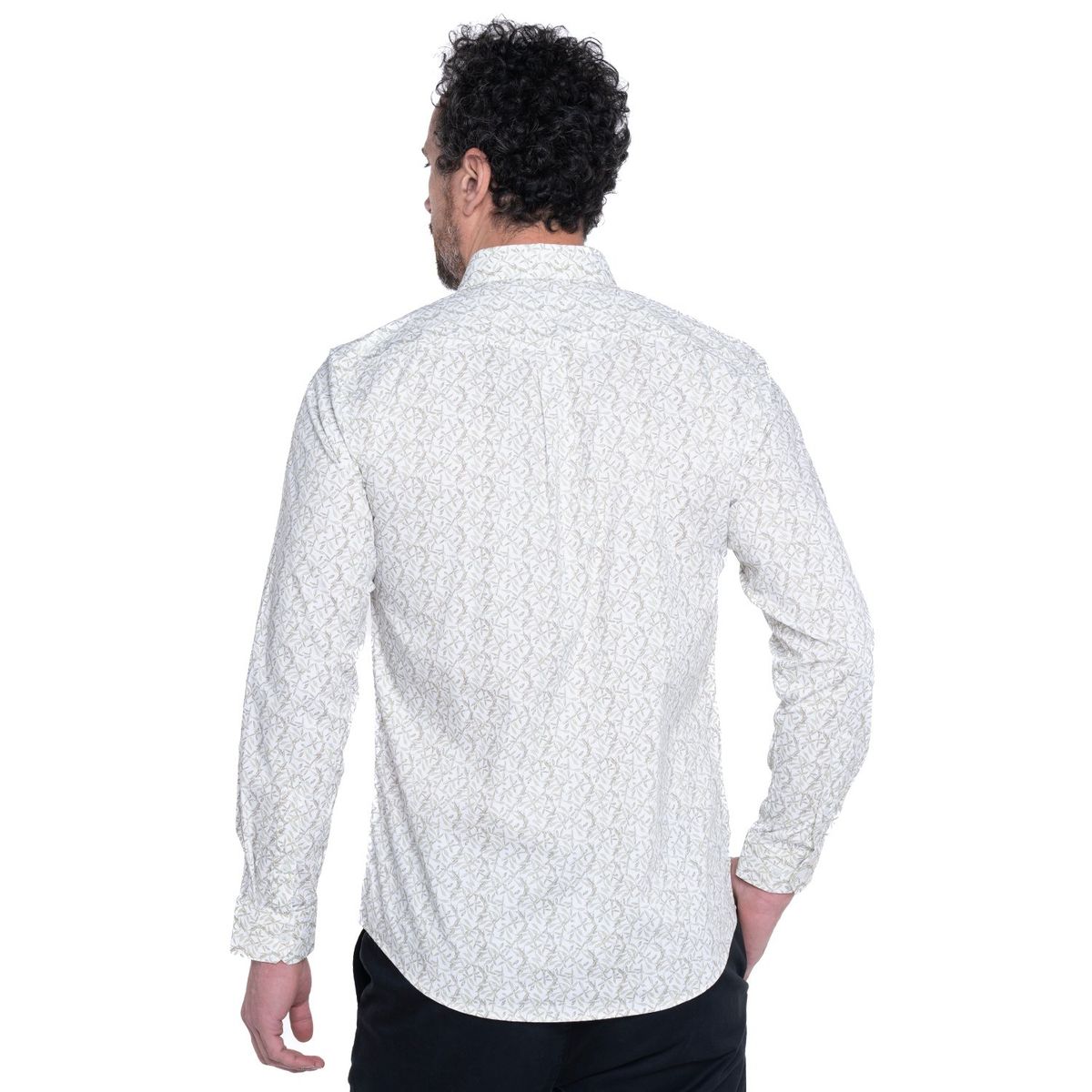 KOTTING - Camisa Sport Estampada Manga Larga Spandex KOTTING