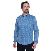 Camisa Sport Estampada Manga Larga Spandex