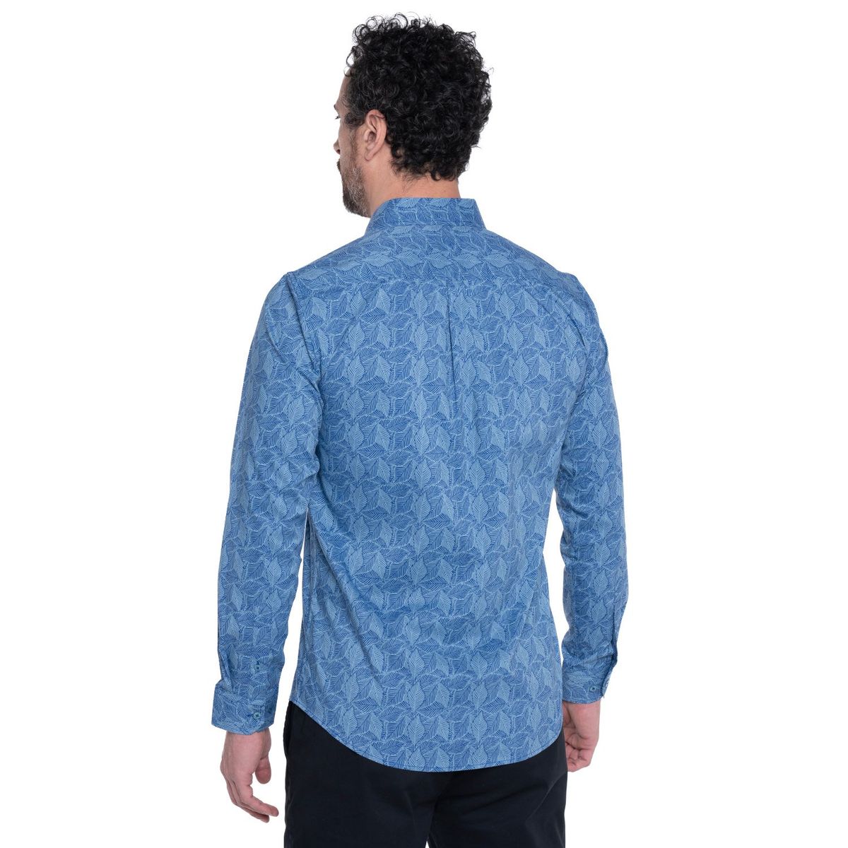 KOTTING - Camisa Sport Estampada Manga Larga Spandex KOTTING