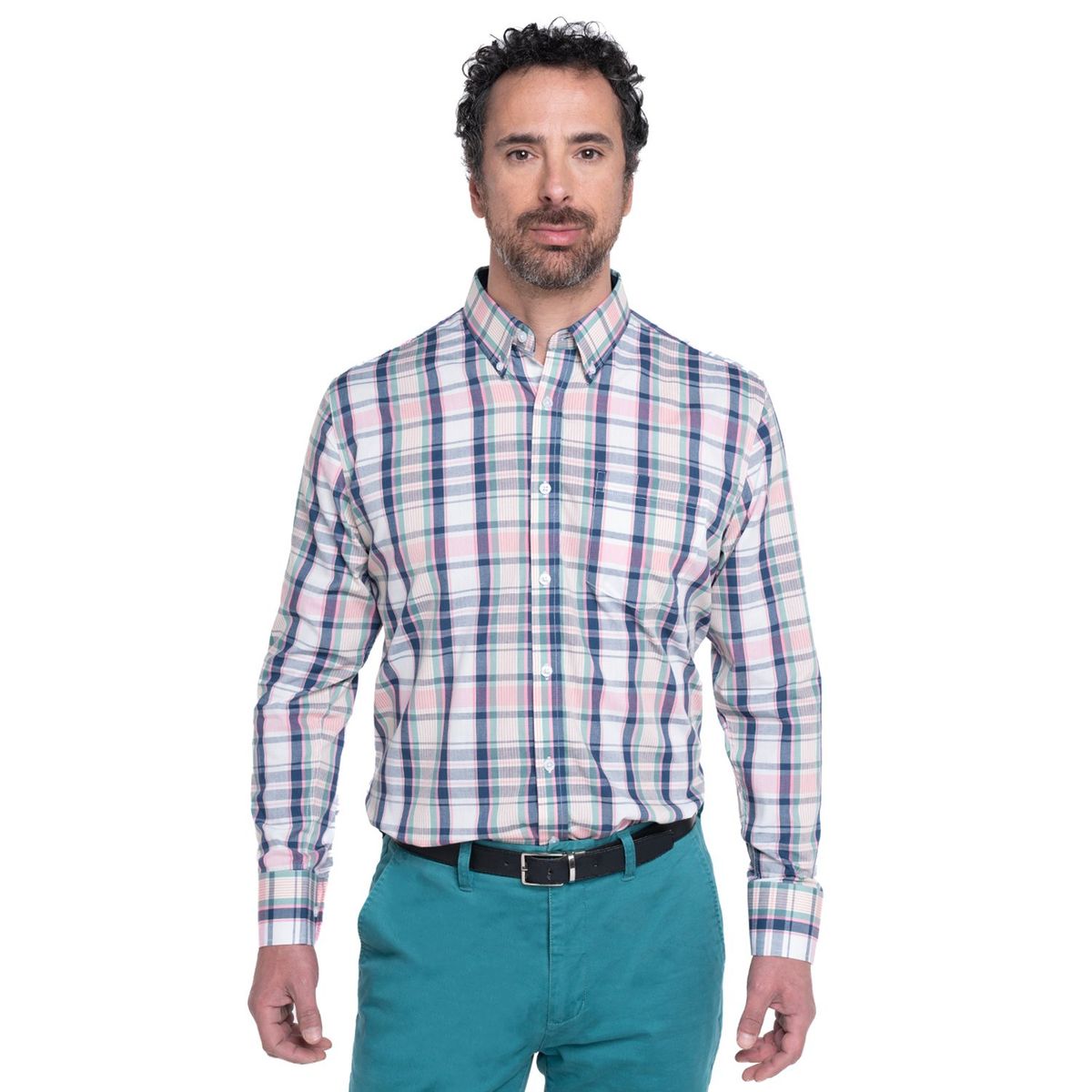 KOTTING - Camisa Fantasia Premium Manga Larga Boton Cuello KOTTING_.