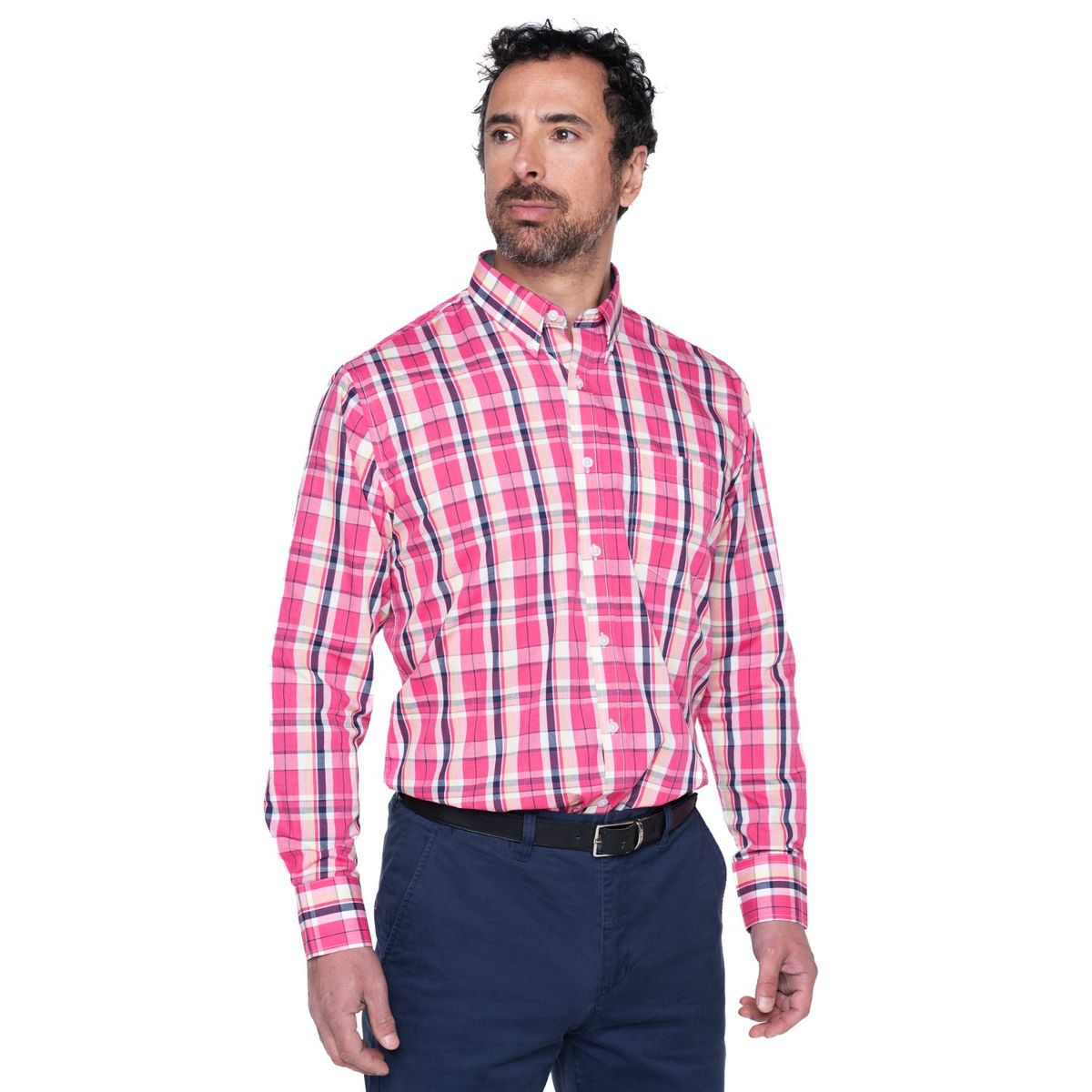 KOTTING - Camisa Fantasia Premium Manga Larga Boton Cuello KOTTING