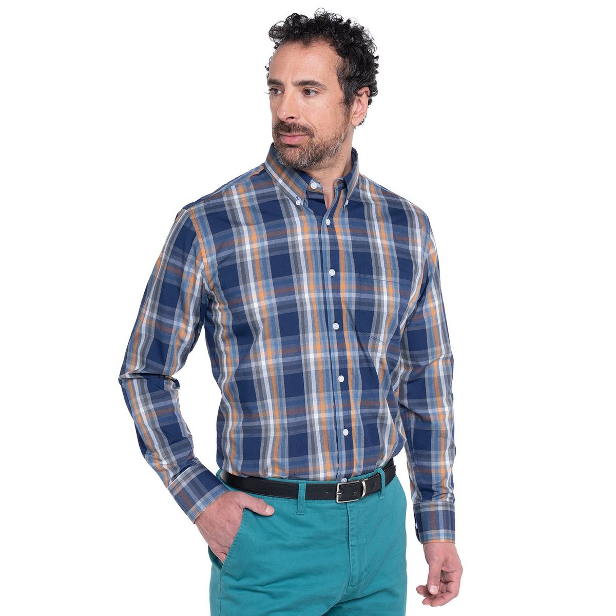 KOTTING - Camisa Fantasia Premium Manga Larga Boton Cuello KOTTING