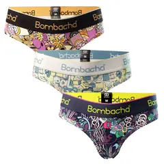 BOMBACHA - 3 pack Colaless diseños algodón