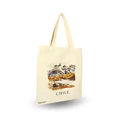 SOLEIO - Bolsa de Lona Ecológica Diseños de Chile Montañas