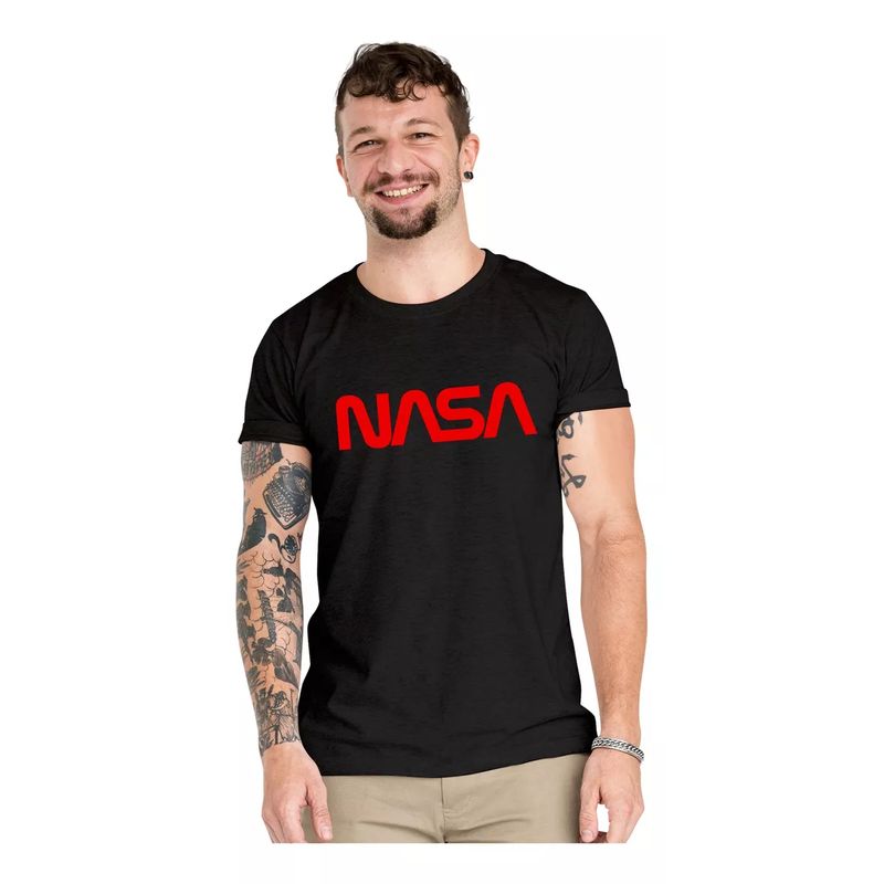 ROLY - Polera Nasa Space Logo Algodón