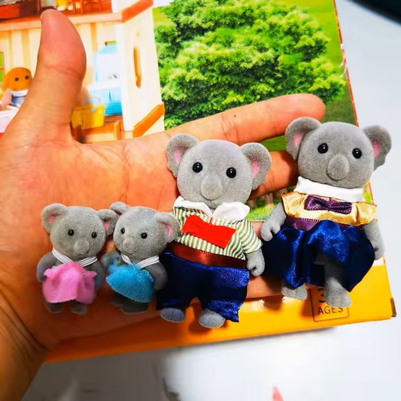 GENERICO - Ternurines, familia pack 4 integrantes de mini koalas silvestres.