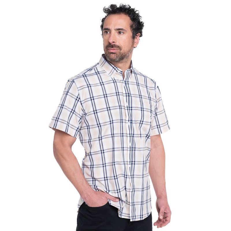 KOTTING - Camisa Fantasia Clasica Manga Corta Boton Cuello KOTTING