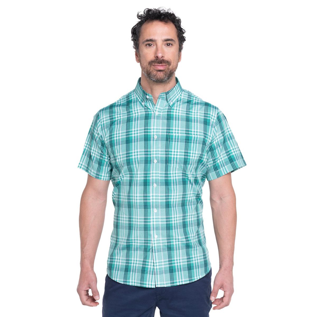 KOTTING - Camisa Fantasia Clasica Manga Corta Boton Cuello KOTTING