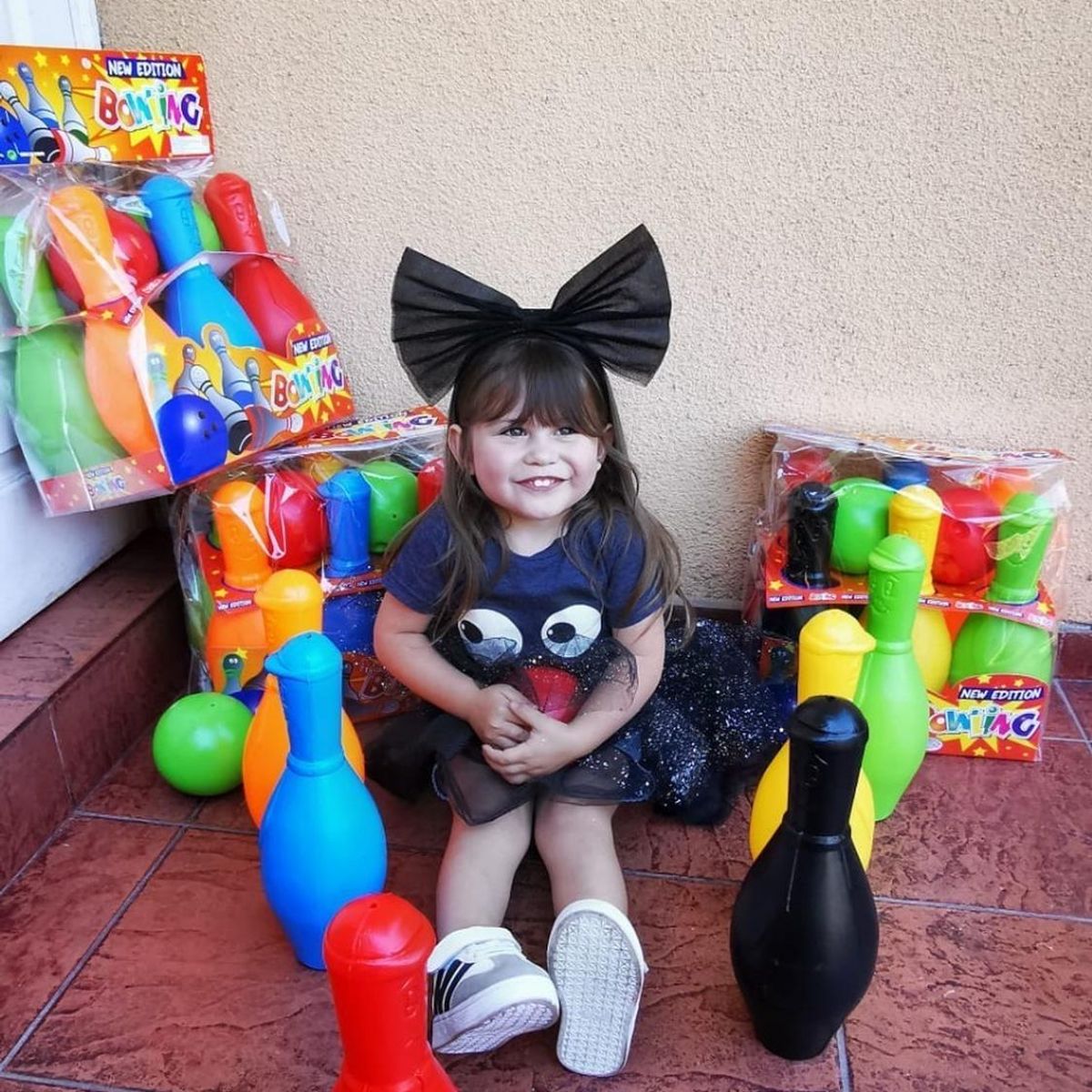 GENERICO - Palitroques Bowling Grandes 6 Pinos 2 Bolas