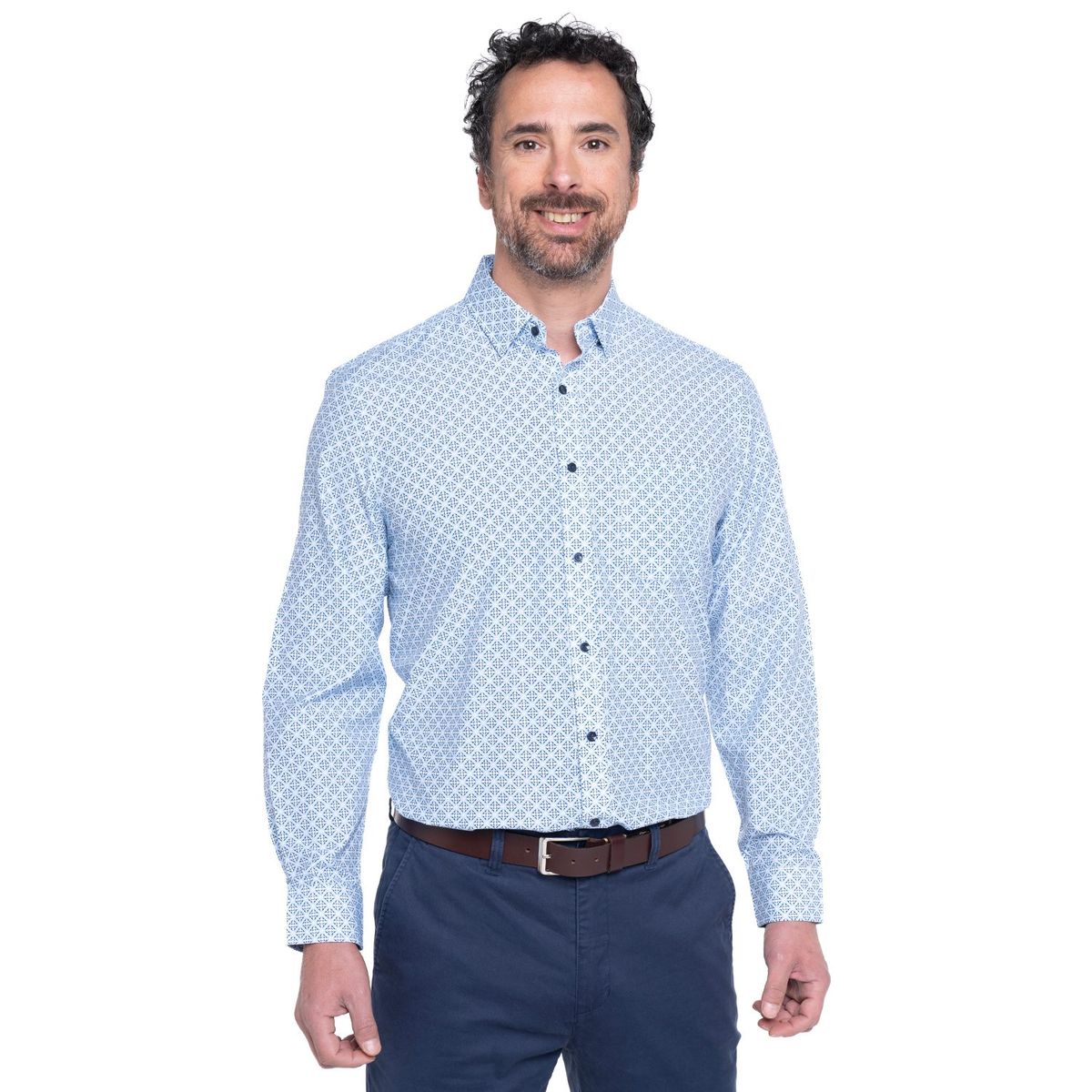 KOTTING - Camisa Manga Larga Fantasia Estampada Regular Fit KOTTING