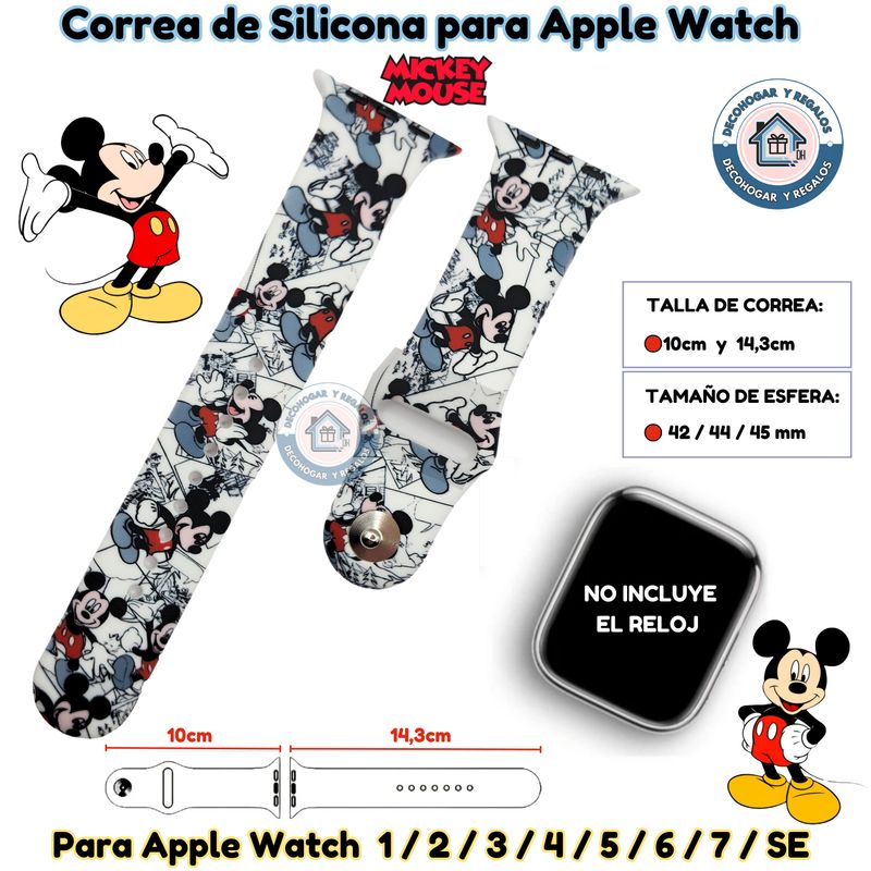GENERICO - Correa Para Apple Watch Ratón Miki  42-44-45MM