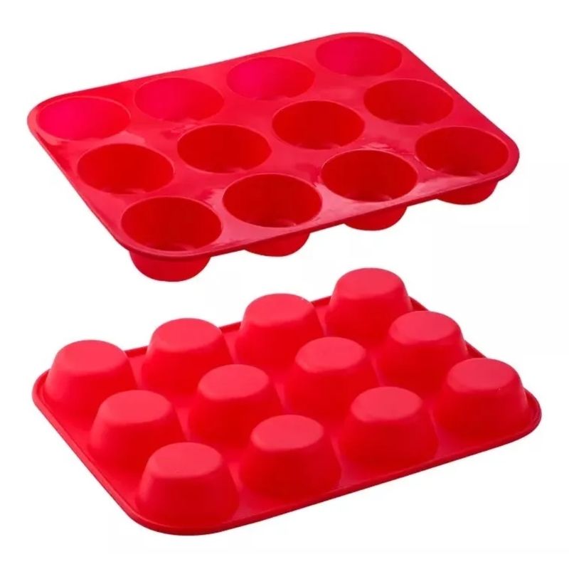 GENERICO - Molde De Silicona Para Muffins Cupcakes Medianos