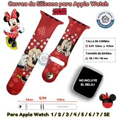 GENERICO - Correa Para Apple Watch Ratoncita Mimi 42-44-45MM S/M