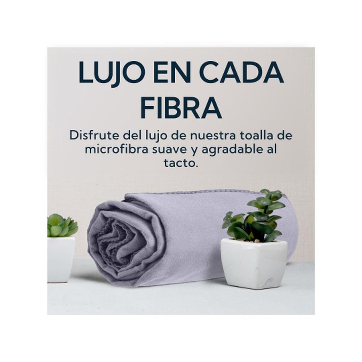 PRO OUTDOOR - Toalla Microfibra Suede Gris