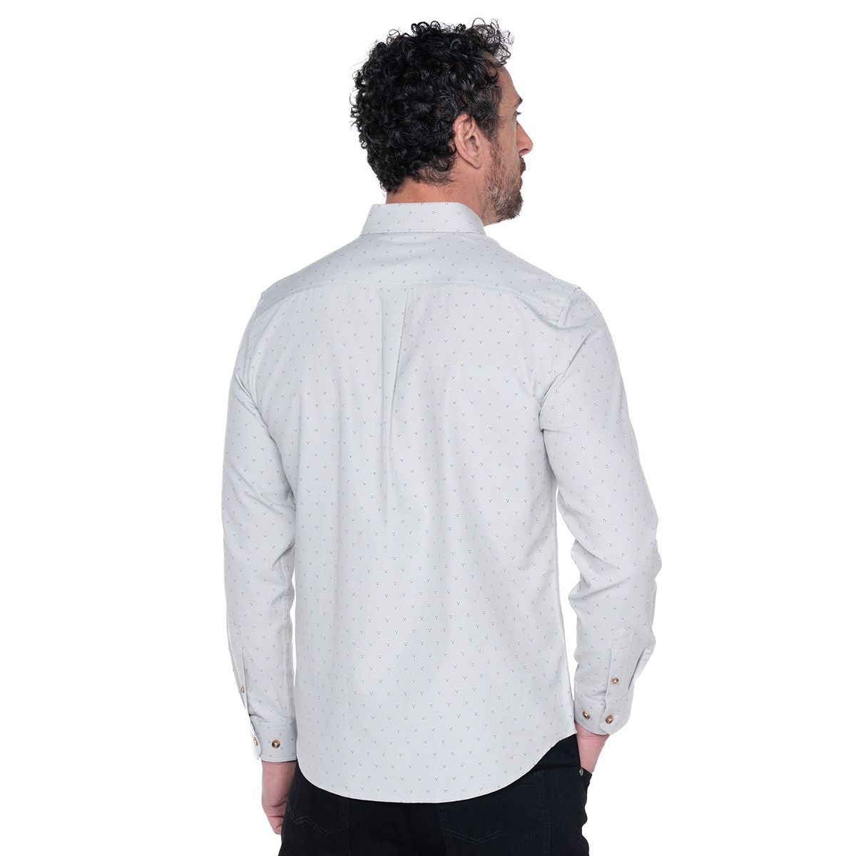 KOTTING - Camisa Manga Larga Oxford Slim Fit Estampada KOTTING